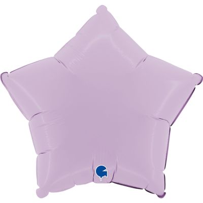 Grabo Foil Solid Colour Star 46cm (18") Matte Lilac (Unpackaged)