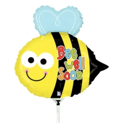 Betallic Microfoil 35cm (14") Get Well Bee - Air fill (unpackaged)