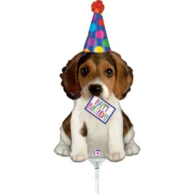 Betallic Microfoil 35cm (14") Birthday Puppy - Air fill (Unpackaged)
