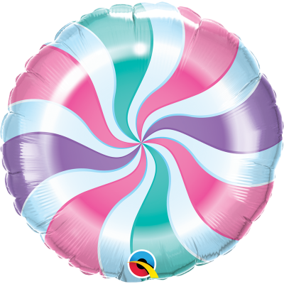 Qualatex Foil 45cm (18") Candy Pastel Swirl
