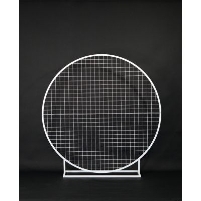 1.5m Balloon Frame Circle Mesh (Two Halves with Improved Base) White