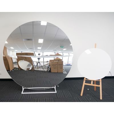 2m Acrylic Disc Backdrop Mirror Silver (Frame not Included) (Discontinued)