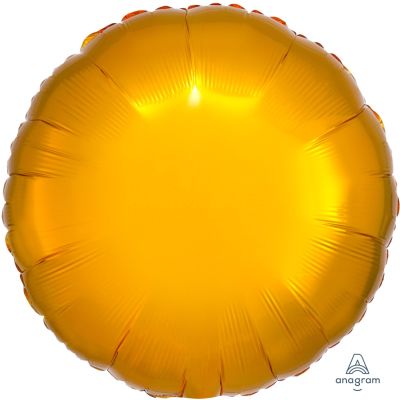 Anagram Foil Solid Colour Round 45cm (18") Metallic Gold