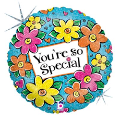 Betallic Holographic Foil 45cm (18&quot;) Floral You&#039;re So Special (Discontinued)