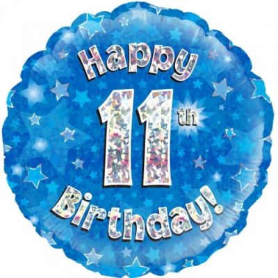 Oaktree Banner Olografico Blu 'Happy Birthday Teenager' - 2,7 Metri
