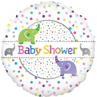 Oaktree Foil 45cm (18") Baby Shower Elephants