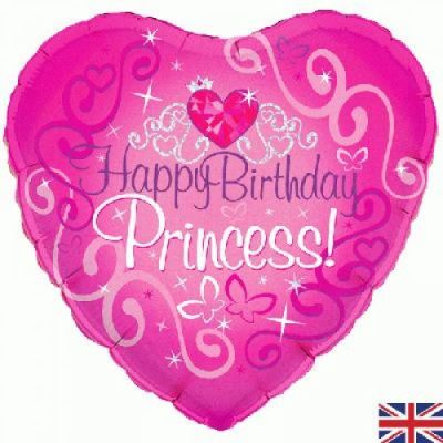 Oaktree Foil 45cm (18") Happy Birthday Princess