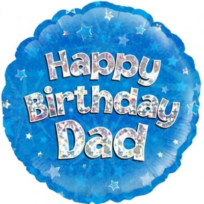 Oaktree Foil 45cm Happy Birthday Dad Blue
