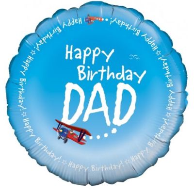 Oaktree Foil 45cm (18") Happy Birthday Dad