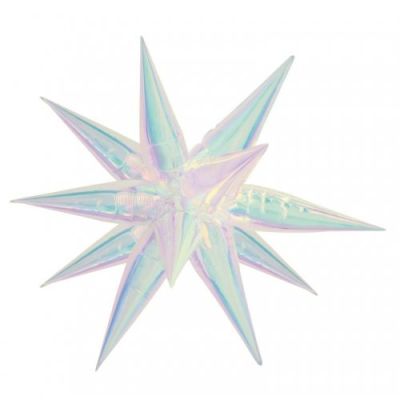 Decrotex Foil Decorative Shape Starburst 65cm Iridescent