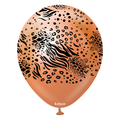 Kalisan Printed Latex 25/30cm (12") Mirror Copper Safari Mutant with Black Print