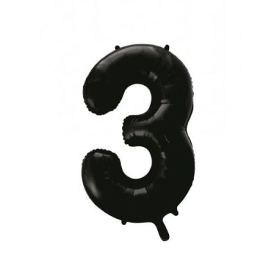 Decrotex Foil 86cm (34") Black Number 3