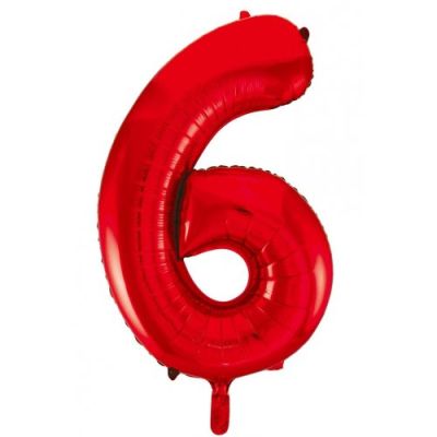 Decrotex Foil 86cm (34") Red Number 6