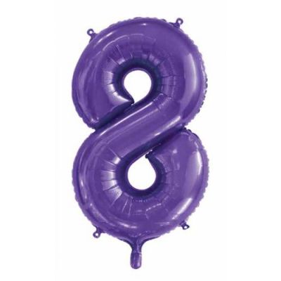 Decrotex Foil 86cm (34") Purple Number 8