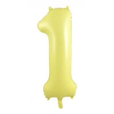 Decrotex Foil 86cm (34") Pastel Matte Yellow Number 1