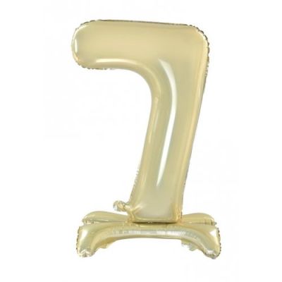 Decrotex Foil 76cm (30&quot;) Giant Standing Gold Luxe Number 7 (Air Fill)