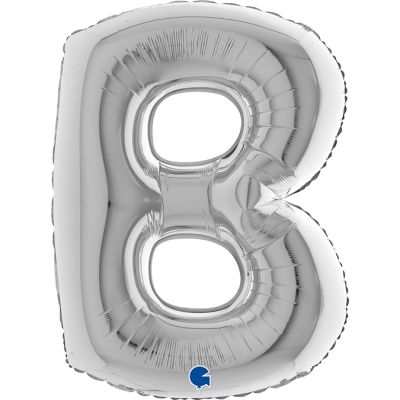 Grabo Foil Megaloon 102cm (40") Silver Letter B