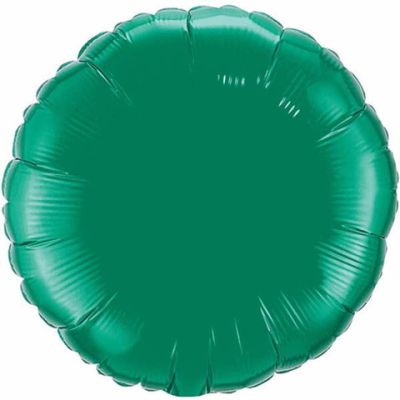 Qualatex Foil Round Solid 45cm (18") Emerald Green (Unpackaged)