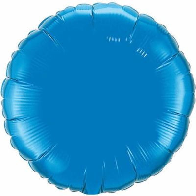 Qualatex Foil Round Solid 45cm (18") Sapphire Blue (Unpackaged)