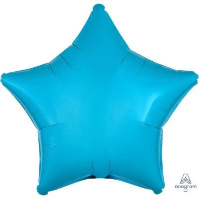 Anagram Foil Solid Colour Star 45cm (18&quot;) Caribbean Blue