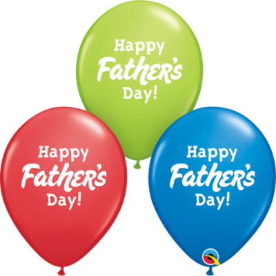 Qualatex Printed Latex 25/28cm (11") Happy Father's Day!