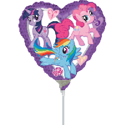 Anagram Licensed Microfoil 22cm (9") My Little Pony Heart - Air fill (unpackaged)