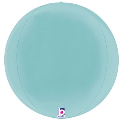 Betallic Multi Sided Foil Shape 11&quot; Pastel Blue Globe (Discontinued)