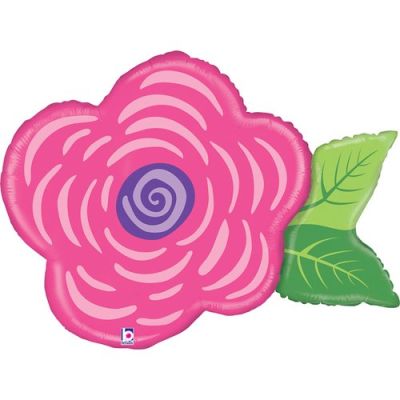 Betallic Foil Shape 76cm (30") Pink Flower