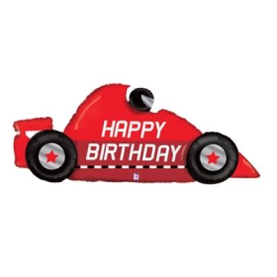 Betallic Foil Shape 142cm (56") Birthday Race Car