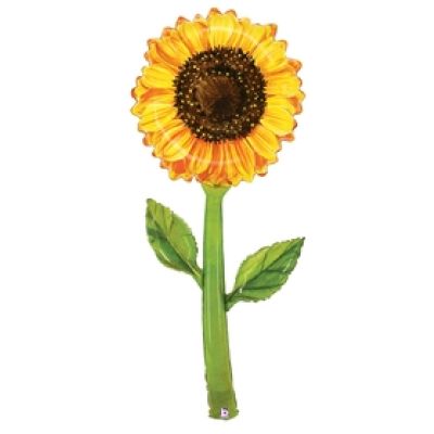 Betallic Foil Shape 152cm (64") Fresh Pick Watercolor Sunflower