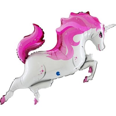 Grabo Foil Shape 112cm (44") Pink Unicorn Body