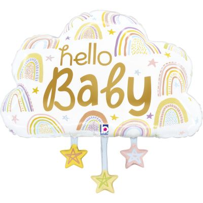 Betallic Foil Shape 71cm (28") Hello Baby Cloud