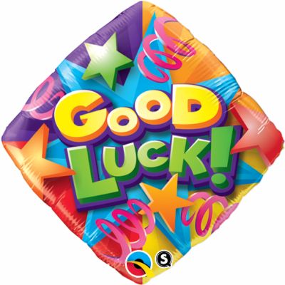 Qualatex Foil 45cm (18") Good Luck Stars and Streamers