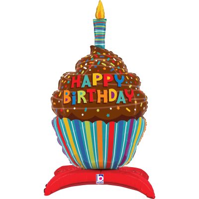 Betallic Foil Standups Shape 79cm (31") Birthday Cake