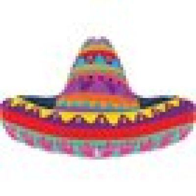 Betallic Foil Shape 81cm (32") Festive Sombrero