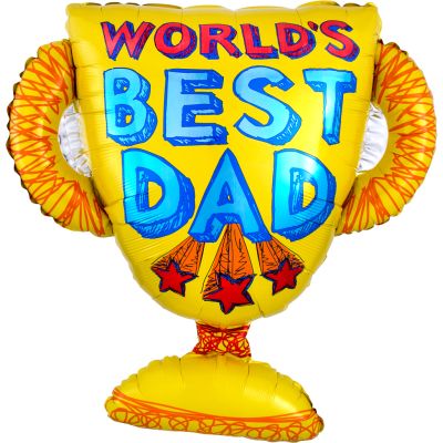Anagram Foil SuperShape World's Best Dad Trophy (66cm x 68cm) 