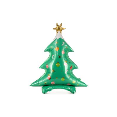 Party Deco Foil Shape Matte Christmas Tree with Star 78cm x 94cm