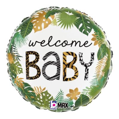 Betallic Foil 45cm (18") Jungle Welcome Baby