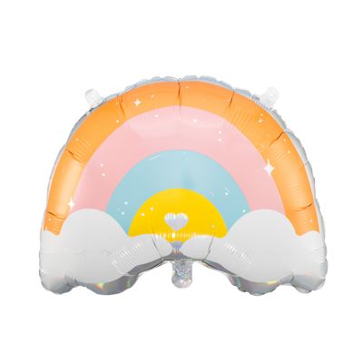 Party Deco Foil Shape Matte Pastel Rainbow with Cloud 55cm x 40cm