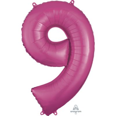 Anagram Foil 86cm (34") Pink Number 9 (Discontinued)