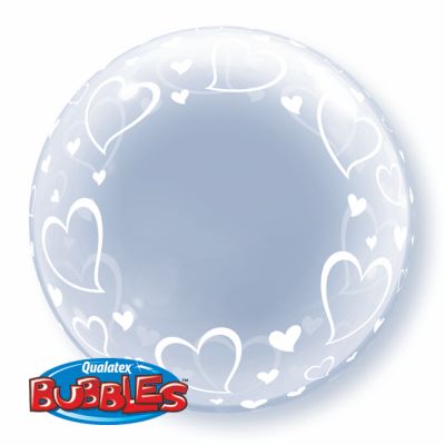 Qualatex Deco Bubble 60cm (24") Stylish Hearts