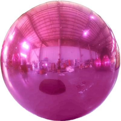 PVC Loon Balls 300cm (118") Metallic Hot Pink