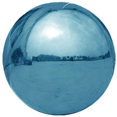PVC Loon Balls 300cm (118") Metallic Light Blue