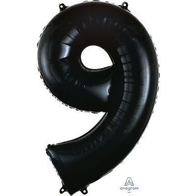 Anagram Foil 86cm (34") Black Number 9 (Discontinued)