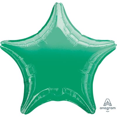 Anagram Foil Solid Colour Star 45cm Metallic Green