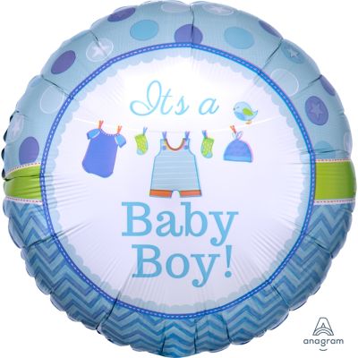 Anagram Foil 45cm (18") Baby Boy Shower With Love