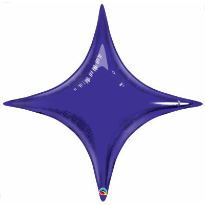 Qualatex Foil Decorative Shape 101cm (40") Starpoint Quartz Purple (Unpackaged)