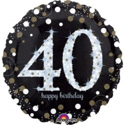 Anagram Foil 45cm (18") Holographic Sparkling Birthday 40th
