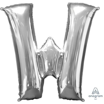 Anagram 34" Foil Silver Letter W  (Discontinued)