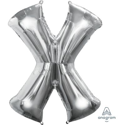 Anagram 34" Foil Silver Letter X  (Discontinued)